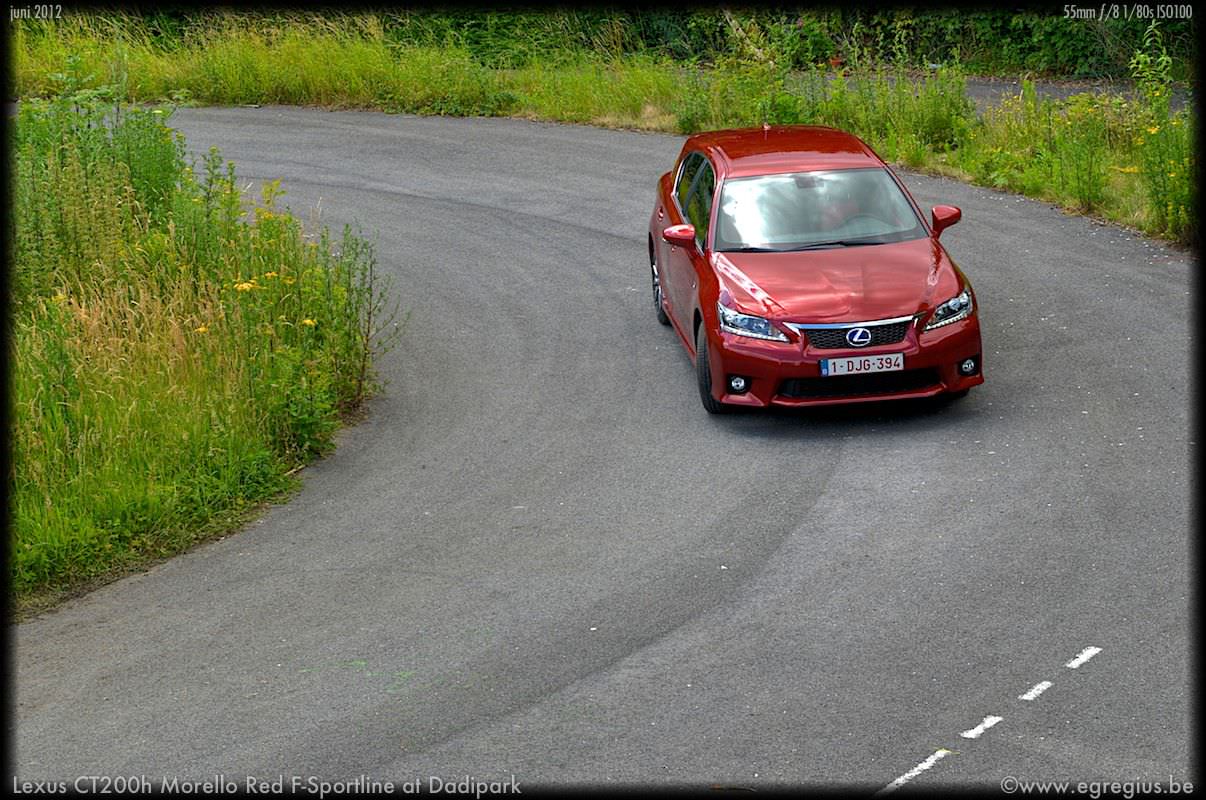 Lexus CT200h Morello Red F-Sportline at Dadipark